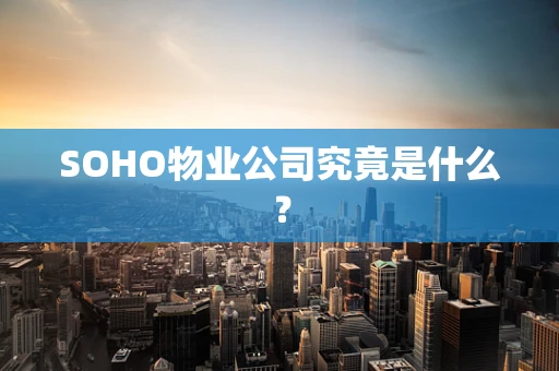 SOHO物业公司究竟是什么？