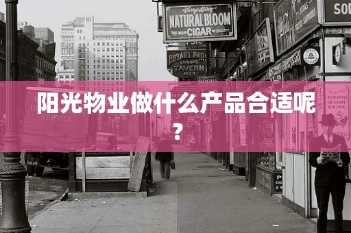 阳光物业做什么产品合适呢？