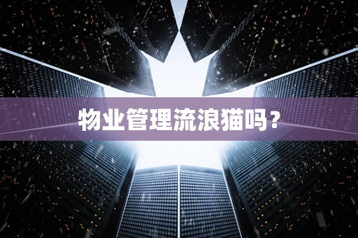 物业管理流浪猫吗？