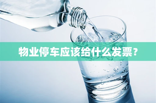 物业停车应该给什么发票？