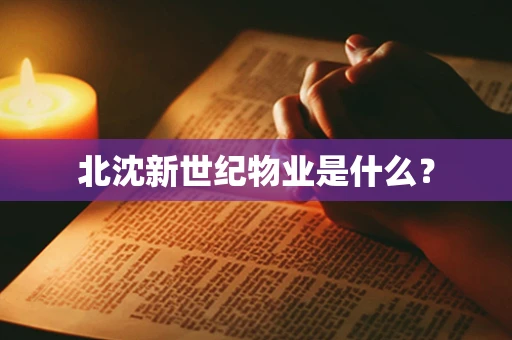 北沈新世纪物业是什么？
