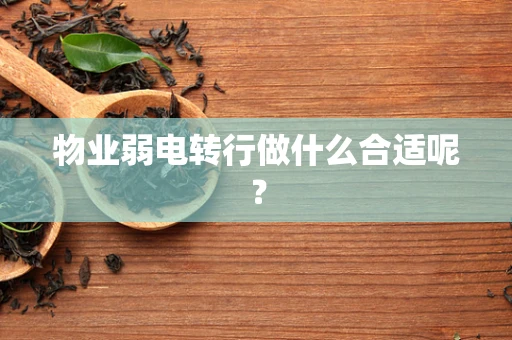 物业弱电转行做什么合适呢？