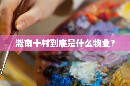 淞南十村到底是什么物业？