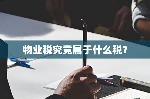 物业税究竟属于什么税？