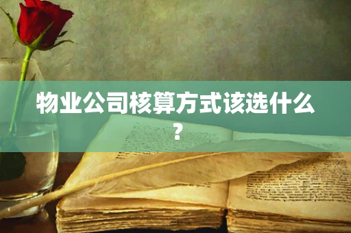 物业公司核算方式该选什么？