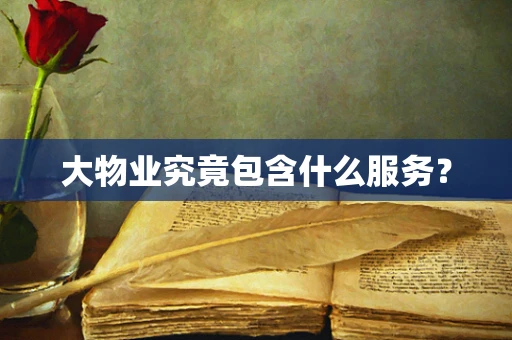 大物业究竟包含什么服务？