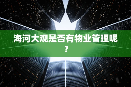 海河大观是否有物业管理呢？