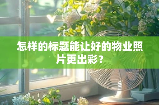 怎样的标题能让好的物业照片更出彩？