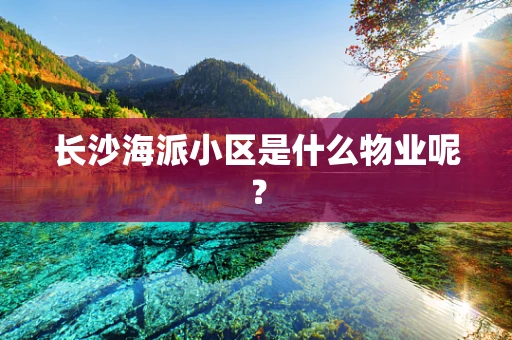 长沙海派小区是什么物业呢？