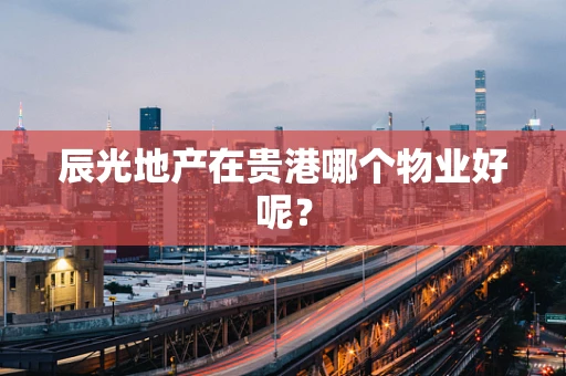 辰光地产在贵港哪个物业好呢？