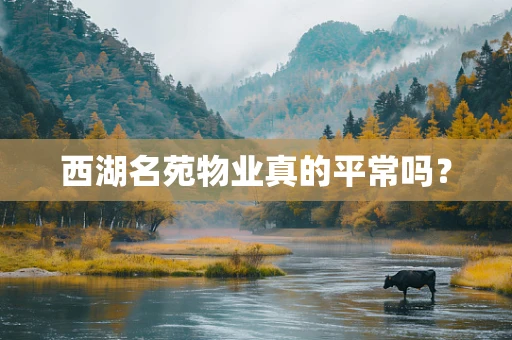 西湖名苑物业真的平常吗？