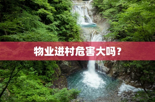 物业进村危害大吗？