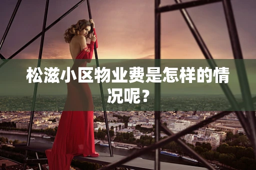 松滋小区物业费是怎样的情况呢？