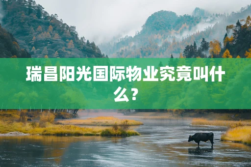 瑞昌阳光国际物业究竟叫什么？