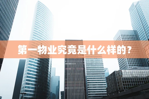 第一物业究竟是什么样的？