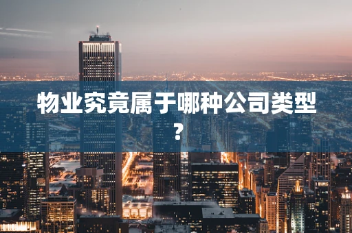 物业究竟属于哪种公司类型？