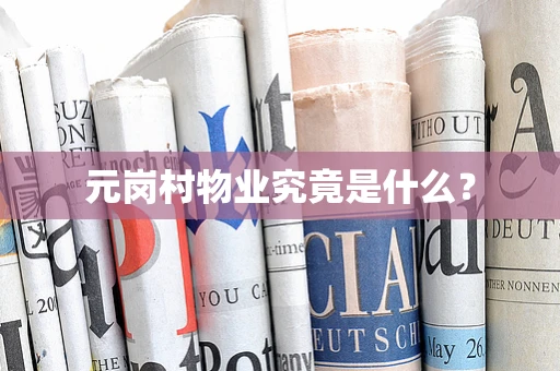 元岗村物业究竟是什么？