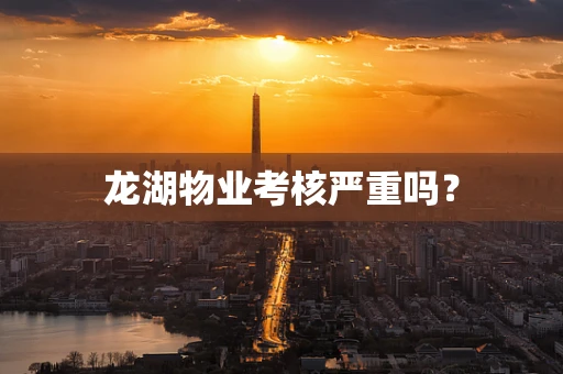 龙湖物业考核严重吗？