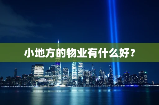 小地方的物业有什么好？