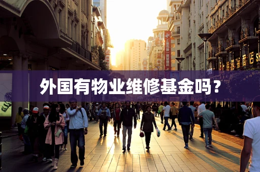 外国有物业维修基金吗？