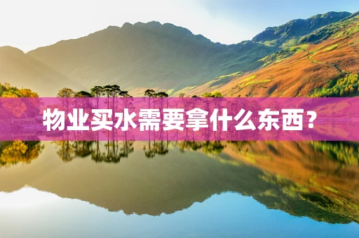 物业买水需要拿什么东西？