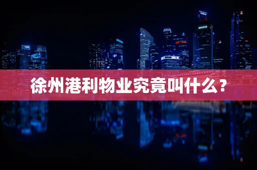 徐州港利物业究竟叫什么？