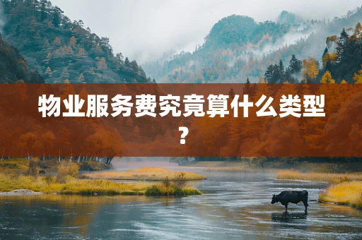物业服务费究竟算什么类型？