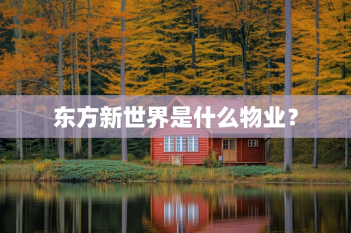 东方新世界是什么物业？