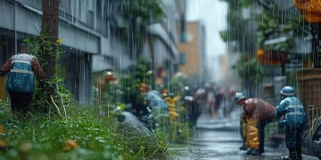 下雨期间物业都做些什么活？