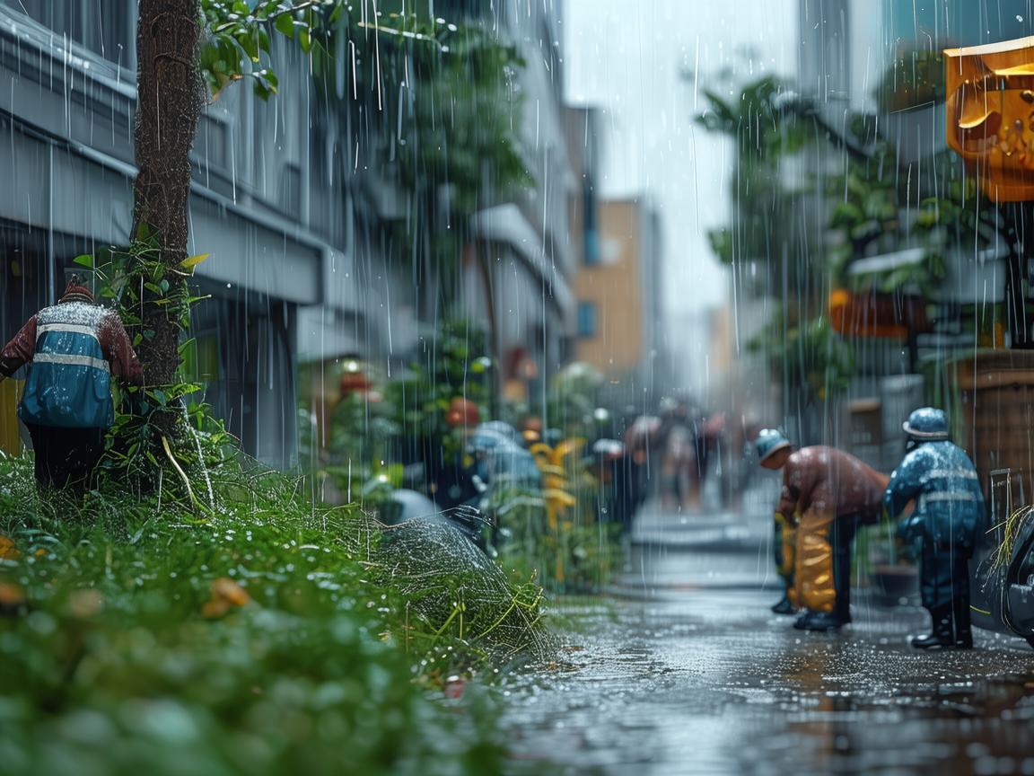下雨期间物业都做些什么活？